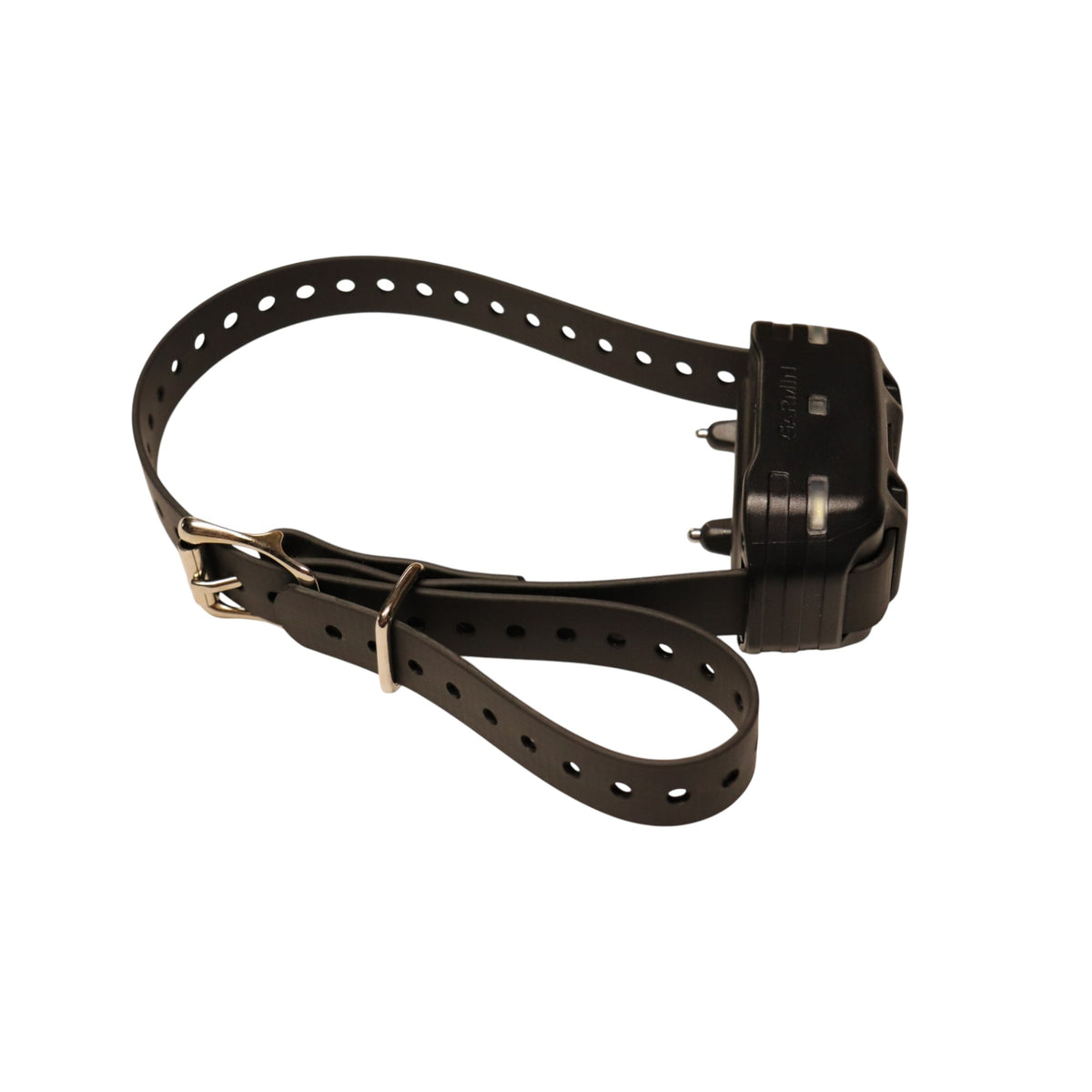 Garmin PT6 receiver collar showing short contact points and black strap