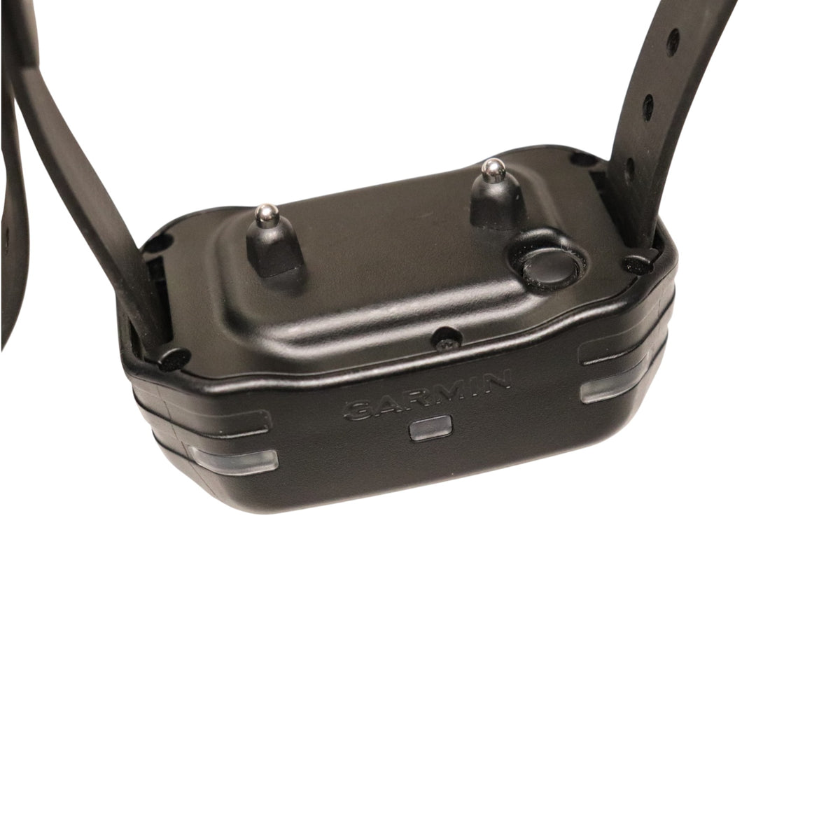 Garmin PT6 receiver showing installed short contact points and power button