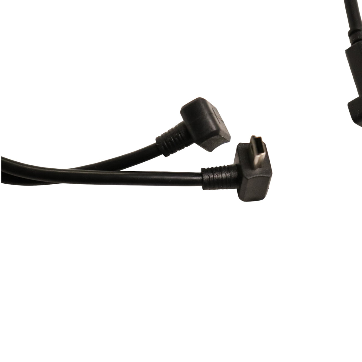 Close-up of connectors on Garmin split adapter charging cable 010-11828-01