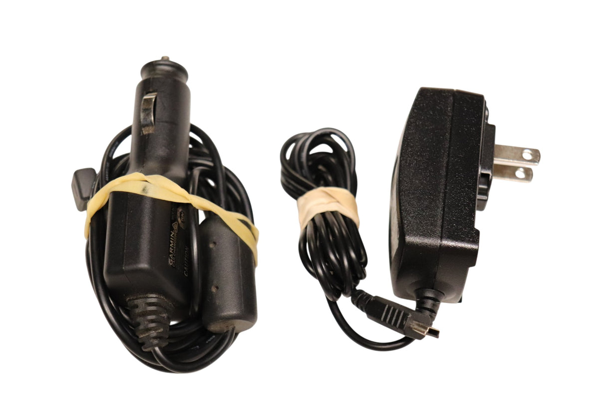 Genuine Garmin AC and auto charger bundle with micro-USB for Alpha 100 TT15 T5 and PRO series