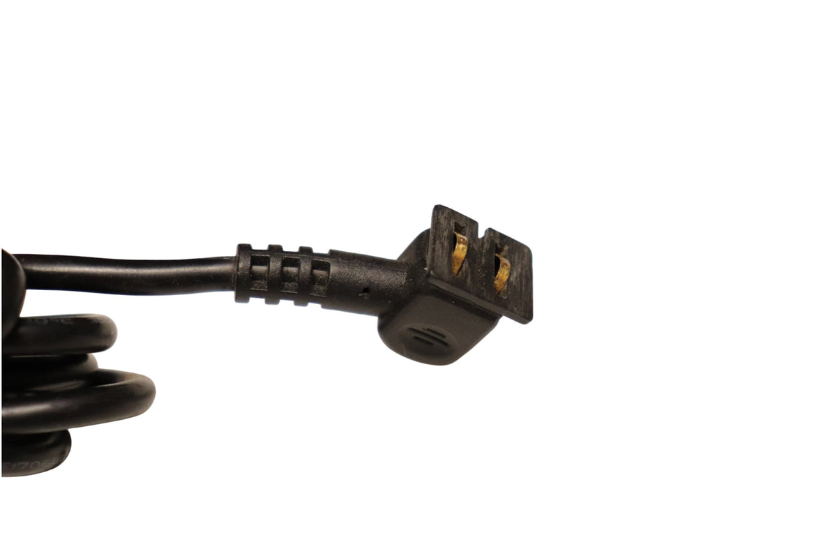 Close-up of Garmin DC30 AC charger two-contact connector for DC30 GPS collar