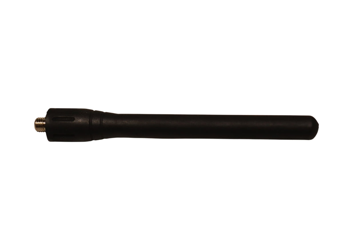 Side view of new black 4 inch replacement antenna for Tri-Tronics G2 transmitters
