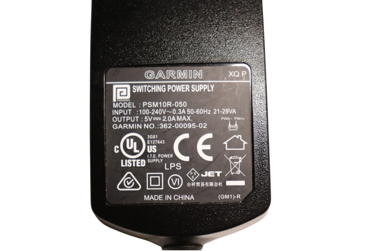 Garmin 010-11873-00 AC adapter power supply specifications label