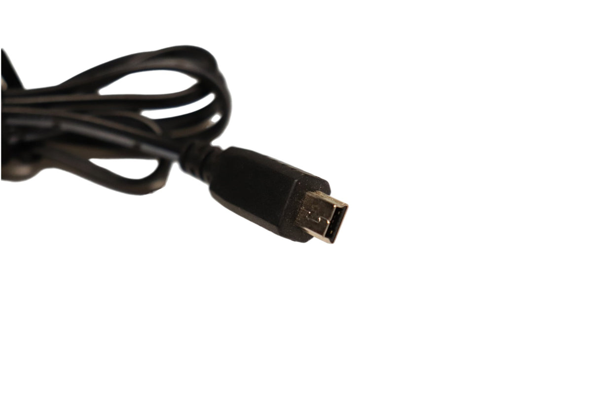 Garmin charger Mini-USB plug and connector detail