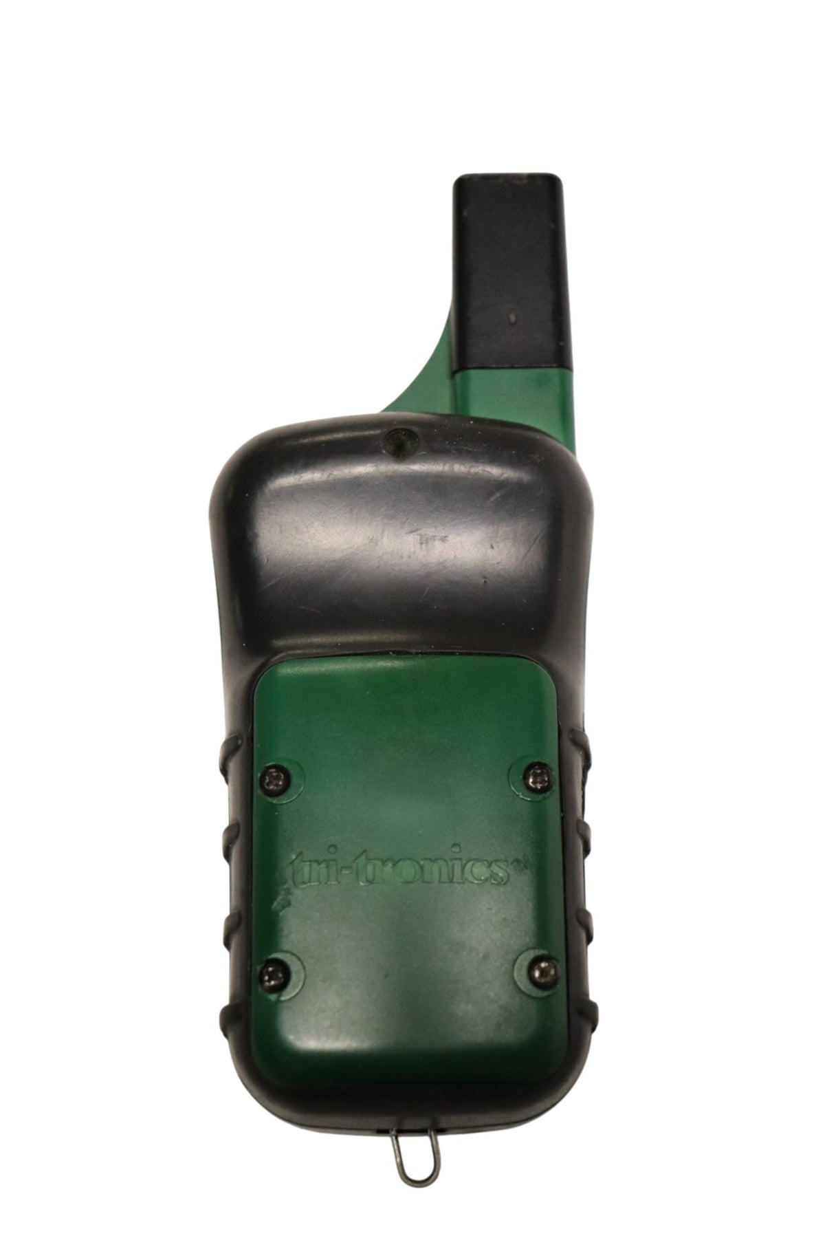 Rear view of Tri-Tronics Sport Basic G3 EXP transmitter battery cover