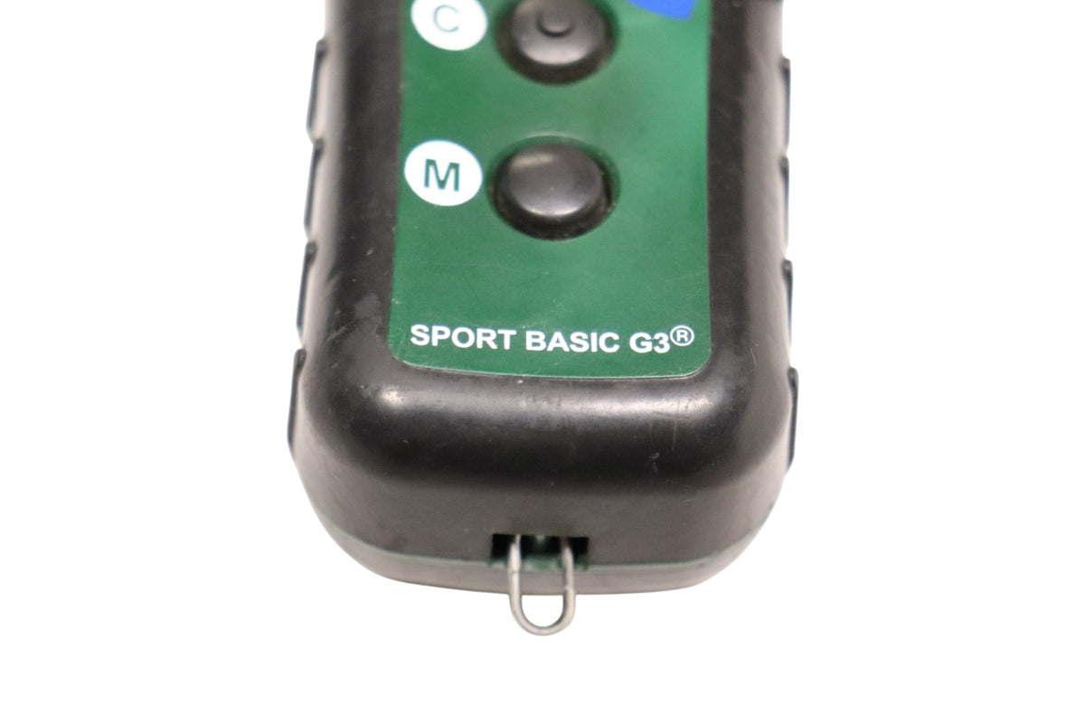 Front lower view of Tri-Tronics Sport Basic G3 EXP handheld transmitter